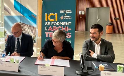 Signature d'une convention de partenariat Bordeaux Métropole - ENSEIRB-MATMECA