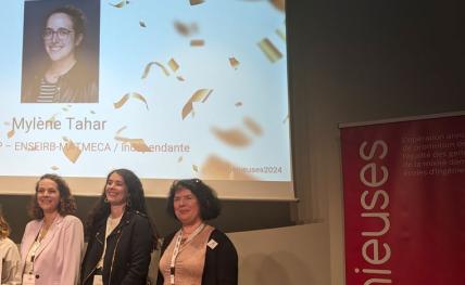 Une ingénieure diplômée de l'ENSEIRB-MATMECA reçoit le prix de la femme ingénieur junior de l'année