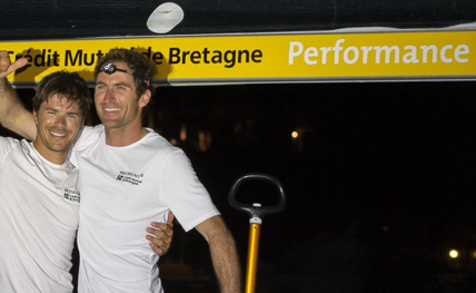 Sébastien, promo 2014, et son partenaire Morgan, terminent 2nd de la Transat AG2R La Mondiale