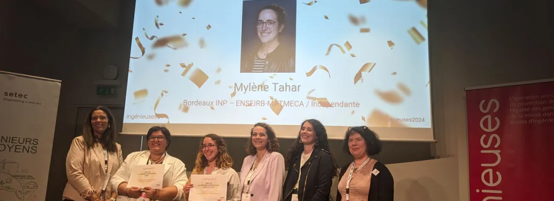 Une ingénieure diplômée de l'ENSEIRB-MATMECA reçoit le prix de la femme ingénieur junior de l'année